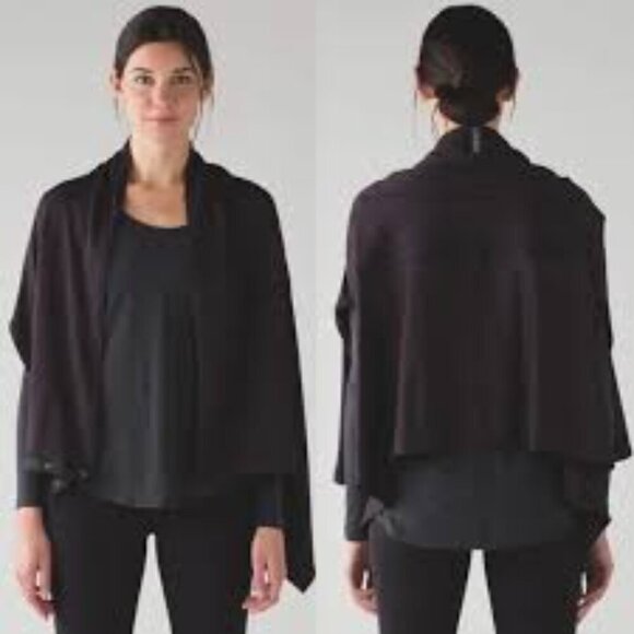 Lululemon Vinyasa Wrap Running Luon Spray Jacquard Black Cherry Black / Black - Picture 3 of 8